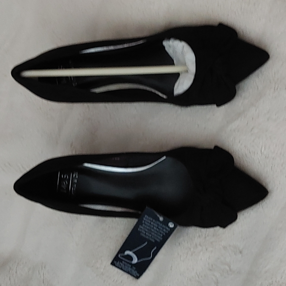 Suede heels with bow Marks&Spencer size 37.5 UK